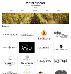 Mentzendorff website - medium screen