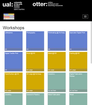 Otter website - medium screen